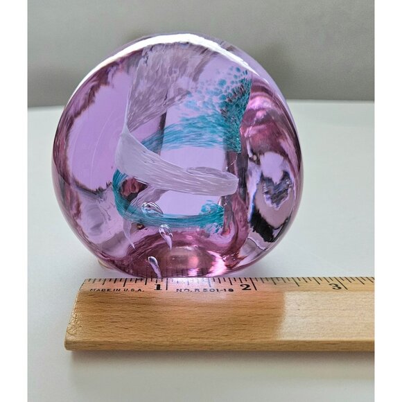 Vintage Caithness Scotland Glass 2.75" PEBBLE Paperweight - Picture 7 of 10